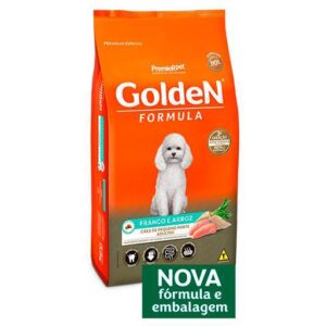 RAÇÃO GOLDEN CÃES ADULTOS MINI BITS FRANGO 15KG