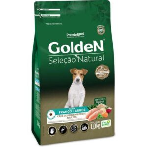 RAÇÃO GOLDEN SELEÇÃO NATURAL CÃES ADULTOS MINI BITS FRANGO 1KG