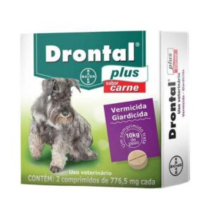 DRONTAL PLUS SABOR CARNE C/2COMP 10KG