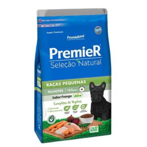 Ração Premier Seleção Natural Cães Filhotes Raças Pequenas Frango 1kg