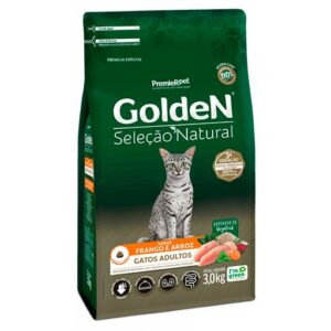 RAÇÃO GOLDEN SELEÇÃO NATURAL GATOS ADULTOS FRANGO 3KG