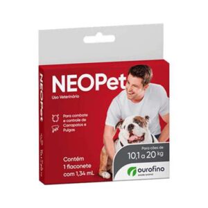 Antipulgas e Carrapatos Ourofino Neopet 1,34 mL para Cães de 10,1 até 20 Kg