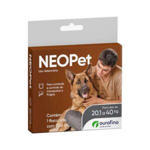 Antipulgas e Carrapatos Ourofino Neopet 2,68 mL para Cães de 20,1 até 40 Kg