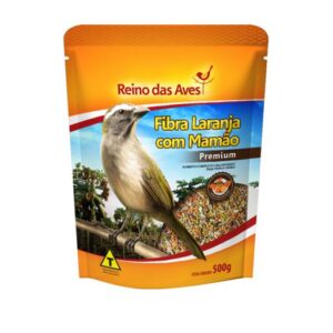 REINO DAS AVES FIBRA LARANJA C/MAMAO 500GR