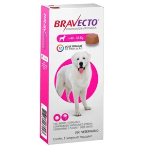 BRAVECTO ANTIPULGAS E CARRAPATOS - 1400MG 40 A 56KG