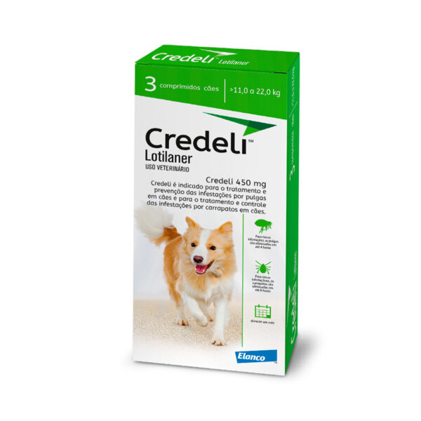 ANTIPULGAS CREDELI ALENCO PARA CÃES - 11,0 A 22 KG - 3 COMPRIMIDO