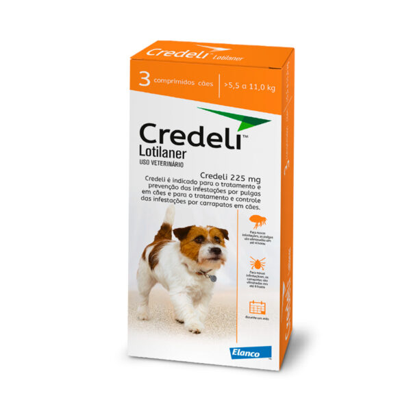 ANTIPULGAS CREDELI ALENCO PARA CÃES - 5,5 KG A 11KG - 3 COMPRIMIDO