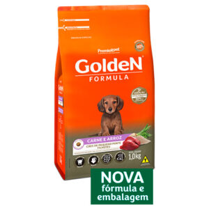 RAÇÃO GOLDEN CÃES FILHOTES MINI BITS CARNE 1KG