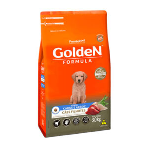 RAÇÃO GOLDEN CÃES FILHOTES CARNE 3KG