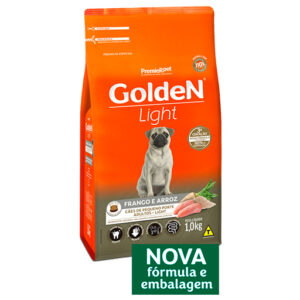 RAÇÃO GOLDEN CÃES ADULTOS MINI BITS LIGHT FRANGO 1KG