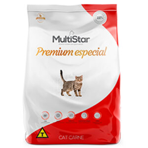 RAÇÃO MULTISTAR PREMIUM ESPECIAL GATOS ADULTOS CARNE 1KG