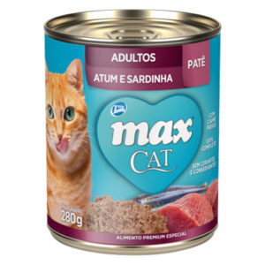 MAX GATOS ADULTOS ATUM E SARDINHA LATA 280G