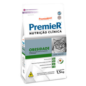 Premier Nutrição Clínica Gatos Adultos Obesos 1,5kg