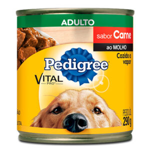 PEDIGREE CÃES ADULTOS CARNE AO MOLHO LATA 280GR