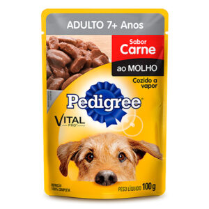 PEDIGREE SACHE CARNE AO MOLHO CÃES ADULTOS 7+ 100GR