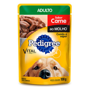 PEDIGREE SACHE CARNE AO MOLHO CÃES ADULTOS 100GR