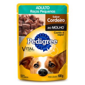 PEDIGREE SACHE CORDEIRO AO MOLHO CÃES ADULTOS 100GR