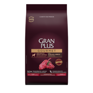 RAÇÃO GOURMET GRAN PLUS CÃES ADULTOS OVELHA E ARROZ 3KG