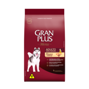 RAÇÃO GRAN PLUS CÃES ADULTOS FRANGO E ARROZ 15KG