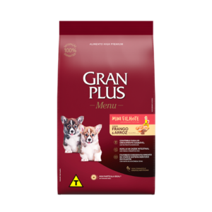 RAÇÃO GRAN PLUS CÃES MENU MINI FILHOTES FRANGO E ARROZ 10,1KG