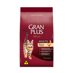 RAÇÃO GRAN PLUS MENU GATOS ADULTOS FRANGO E ARROZ 10,1KG