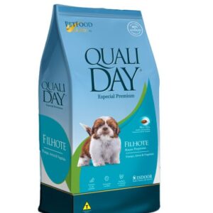 RAÇÃO QUALIDAY CÃES FILHOTES RAÇAS PEQUENAS SABOR FRANGO AROOZ E VEGETAIS 10,1KG