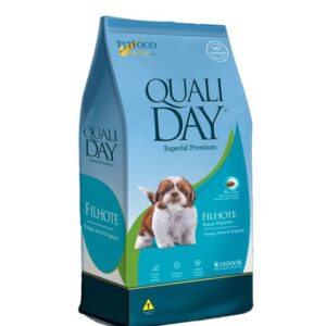 RAÇÃO QUALIDAY CÃES FILHOTES RAÇAS PEQUENAS SABOR FRANGO AROOZ E VEGETAIS 3KG