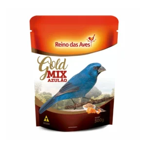 RAÇÃO REINO DAS AVES GOLD MIX AZULÃO 500G