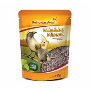 RAÇÃO REINO DAS AVES MINERAL BOIADEIROPARA PÁSSAROS 500GR