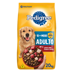 RAÇÃO SECA PEDIGREE CÃES ADULTOS CARNE FRANGO E CEREAIS 20KG