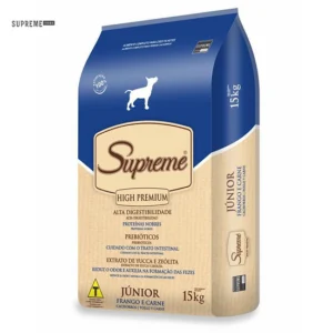 RAÇÃO SUPREME HIGH PREMIUM RAÇA FILHOTES 15KG