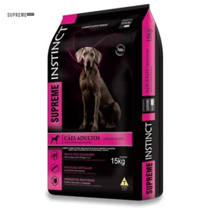 RAÇÃO SUPREME INSTINCT CÃES ADULTOS RAÇA GRANDE 15KG +1,5KG GRATIS