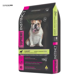 RAÇÃO SUPREME INSTINCT LITGHT RAÇA ADULTO 15KG