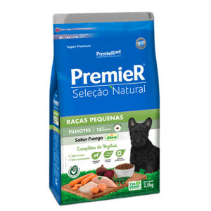 Ração Premier Seleção Natural Cães Filhotes Raças Pequenas Frango 2,5kg