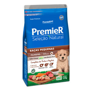 Ração Premier Seleção Natural Cães Filhotes Raças Pequenas Frango & Batata Doce 1kg