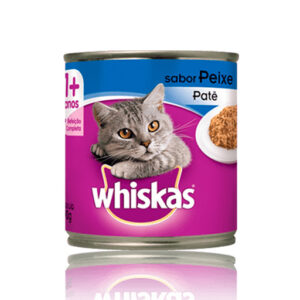 WHISKAS GATOS ADULTOS PEIXE PATÊ LATA 290GR