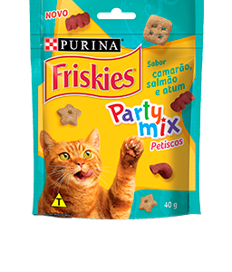 FRISKIES PETISCOS GATOS CAMARÃO, SALMÃO E ATUM 40GR