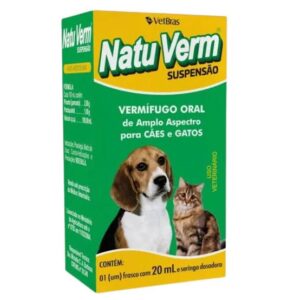 Vermífugo Natu Verm Líquido Vetbrás 20 ml