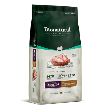 Ração Bionatural Prime Cães Adultos Raças Pequenas Frango 10,1kg